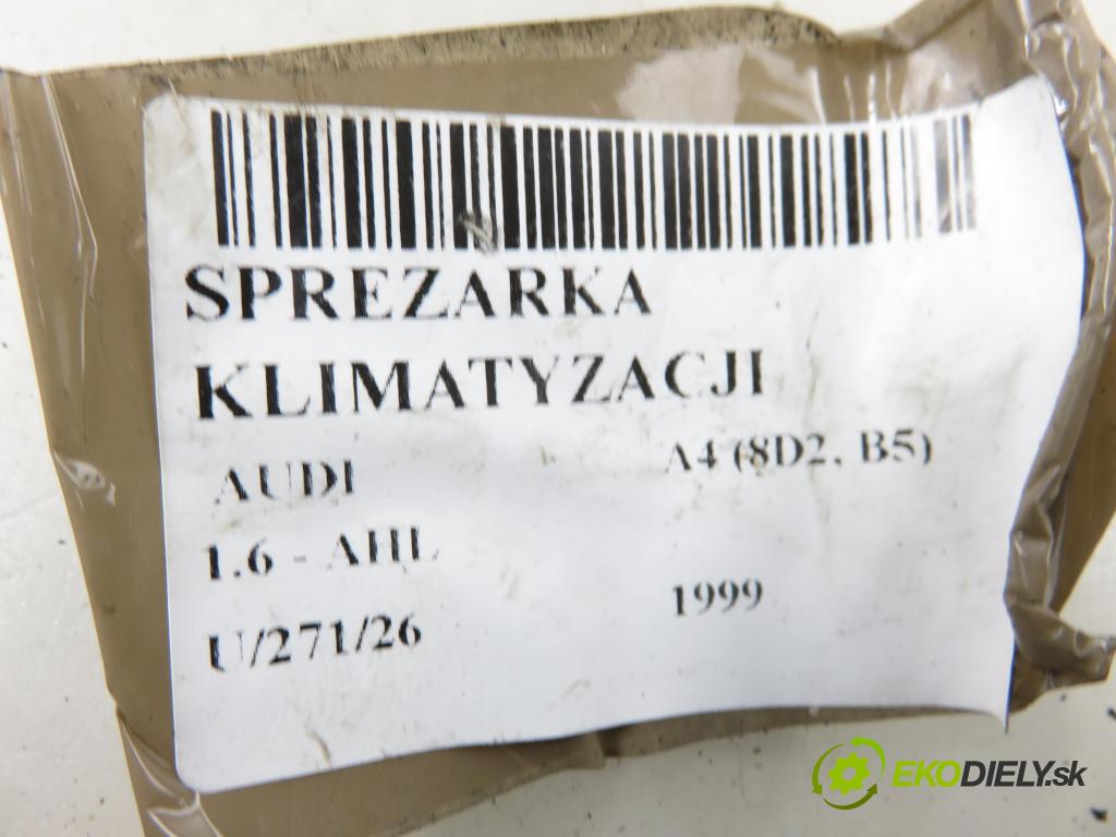 AUDI A4 (8D2, B5) SEDAN 1999 74,00 1.6 - AHL 1595,00 KOMPRESOR: klimatizácie 8D0260808 ; 447200963 (Kompresor klimatizácie)