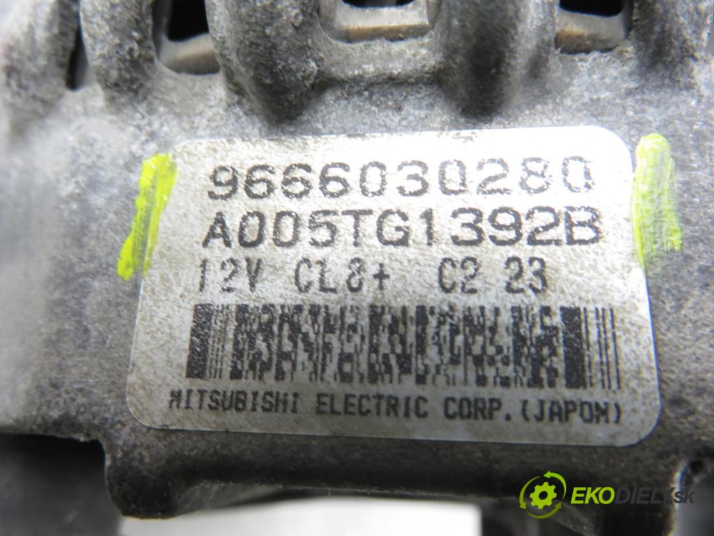 CITROEN C3 II (SC_) HB 2012 54,00 1.4 - KFT (TU3A) 1360,00 Alternátor 9666030280 ; A005TG1392B (Alternátor)