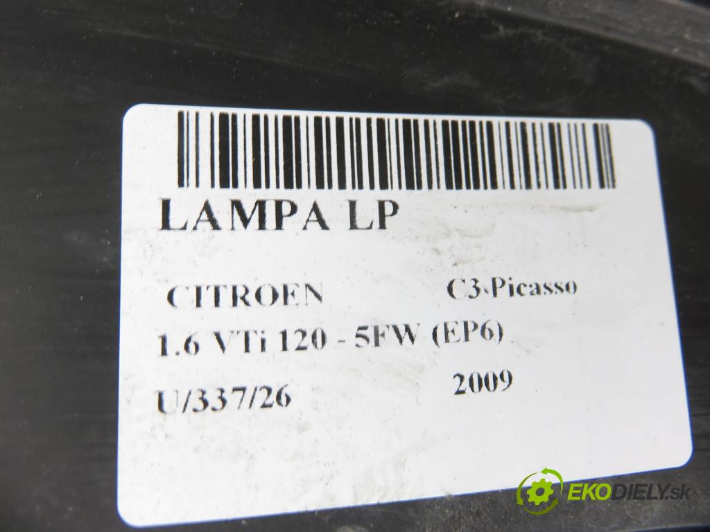 CITROEN C3 Picasso MINIVAN 2009 88,00 1.6 VTi 120 - 5FW (EP6) 1598,00 Svetlo LP 9681873980