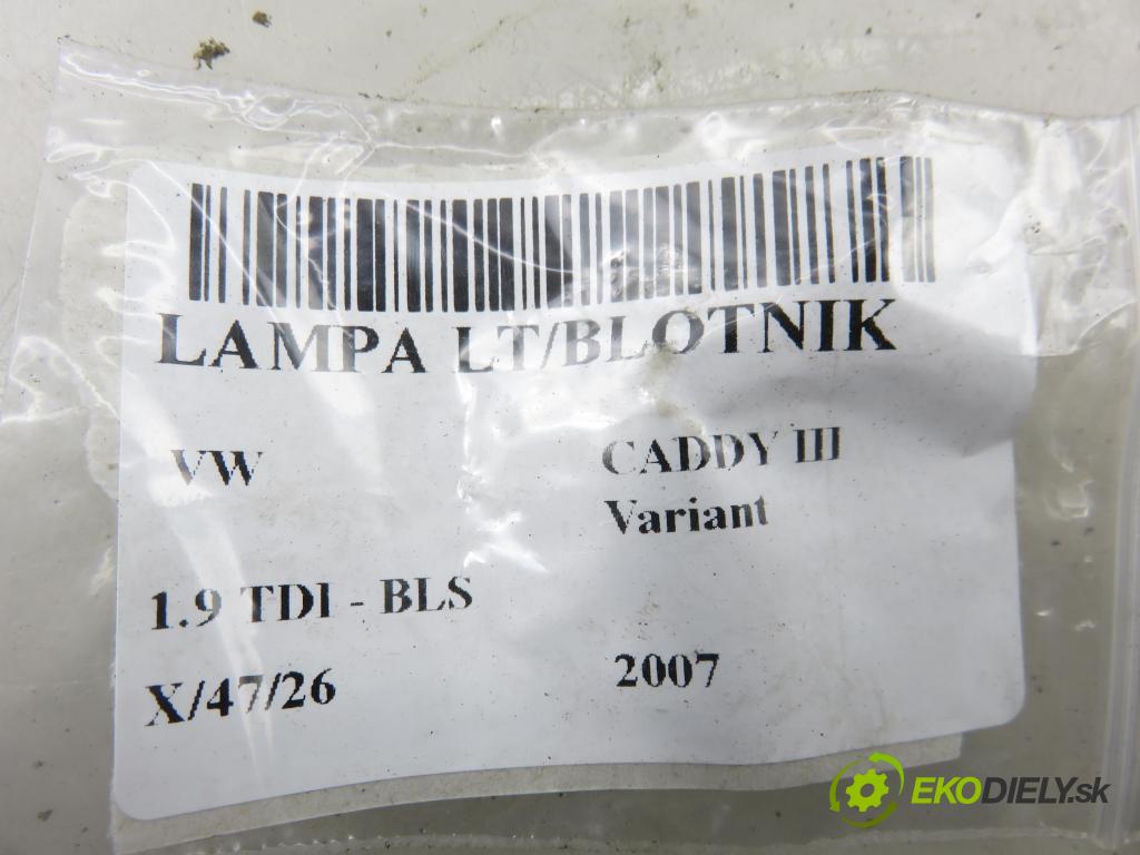 VW CADDY III Variant (2KB, 2KJ, 2CB, 2CJ) KOMBIVAN 2007 77,00 1.9 TDI PD 105 1896,00 světlo levé zadní 2K0945111A