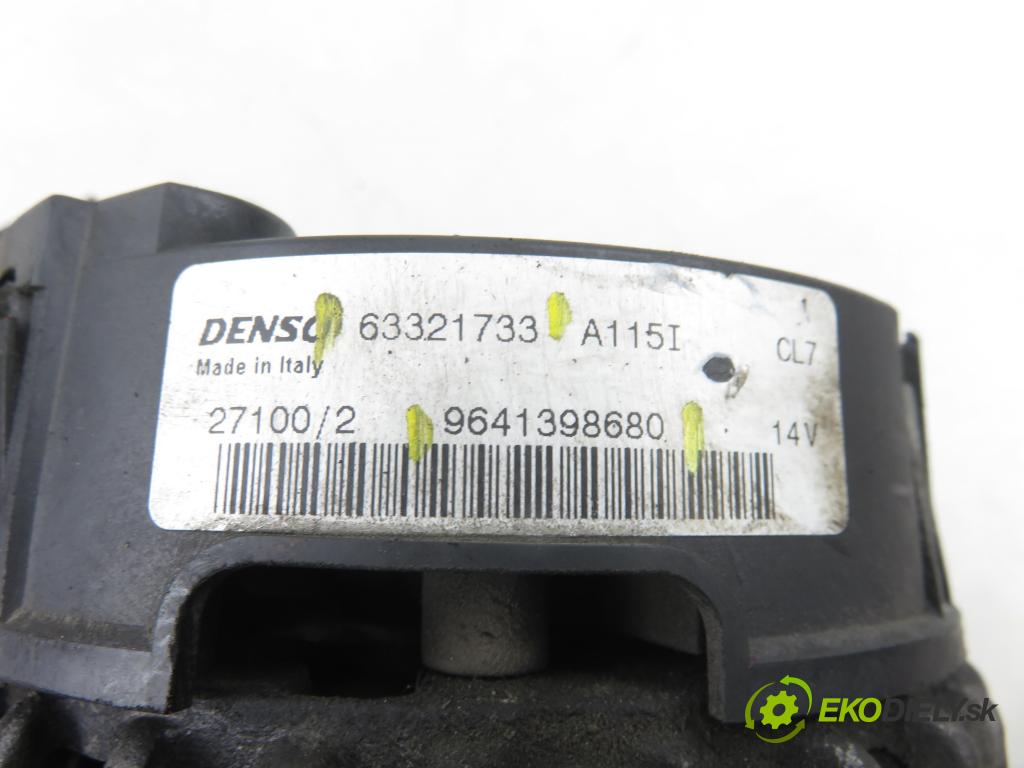 PEUGEOT 206 liftback (2A/C) HB 2000 55,00 1.4 75 - KFW 1360,00 Alternátor 9641398680 ; 63321733 (Alternátor)