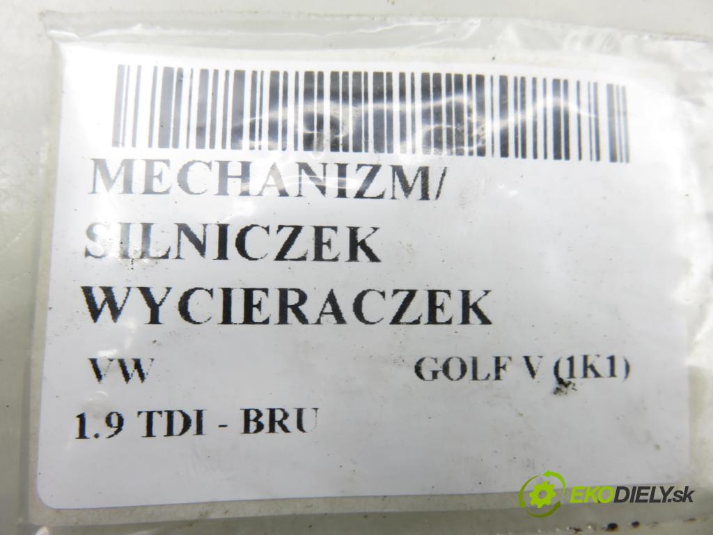 VW GOLF V (1K1) HB 2006 66,00 1.9 TDI PD 90 - BRU 1896,00 motorek stěračů PŘEDNÍ: 1397220654 ; 1Q1955119C