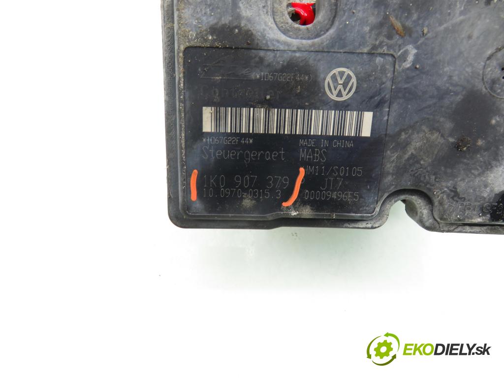 VW CADDY III Variant (2KB, 2KJ, 2CB, 2CJ) KOMBIVAN 2007 77,00 1.9 TDI PD 105 1896,00 pumpa ABS 10097003153 ; 1K0907379P ; 10020701074 (Pumpa ABS)