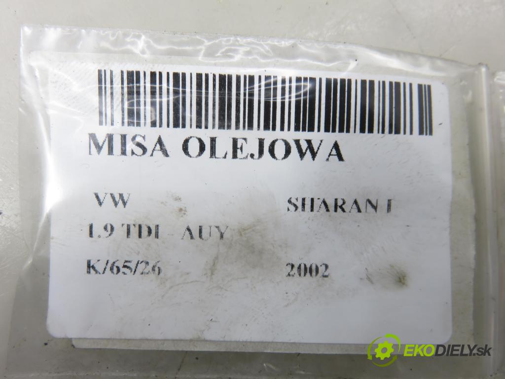 VW SHARAN (7M8, 7M9, 7M6) VAN 2002 85,00 1.9 TDI PD 115 - AUY 1896,00 Vaňa olejová 038103603B ; 038103603C ; 038103603BA (Olejová vaňa)