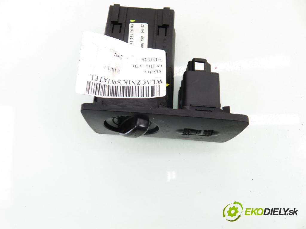 SKODA FABIA I (6Y2) HB 2002 74,00 1.9 TDI PD 100 - ATD 1896,00 přepínač světla 6Y1941531DJDY