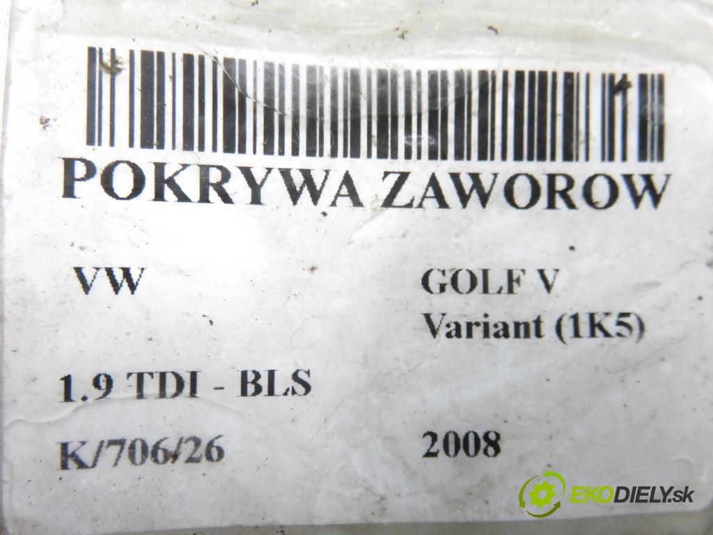 VW GOLF V Variant (1K5) KOMBI 2008 77,00 1.9 TDI - BLS 1896,00 kryt Ventilů 03G103469M