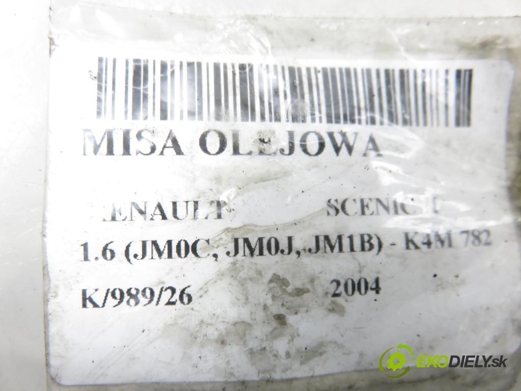 RENAULT SCENIC II (JM0/1_) MINIVAN 2004 83,00 1.6 (JM0C, JM0J, JM1B) - K4M 782 1598,00 Vaňa olejová 273260 (Olejová vaňa)