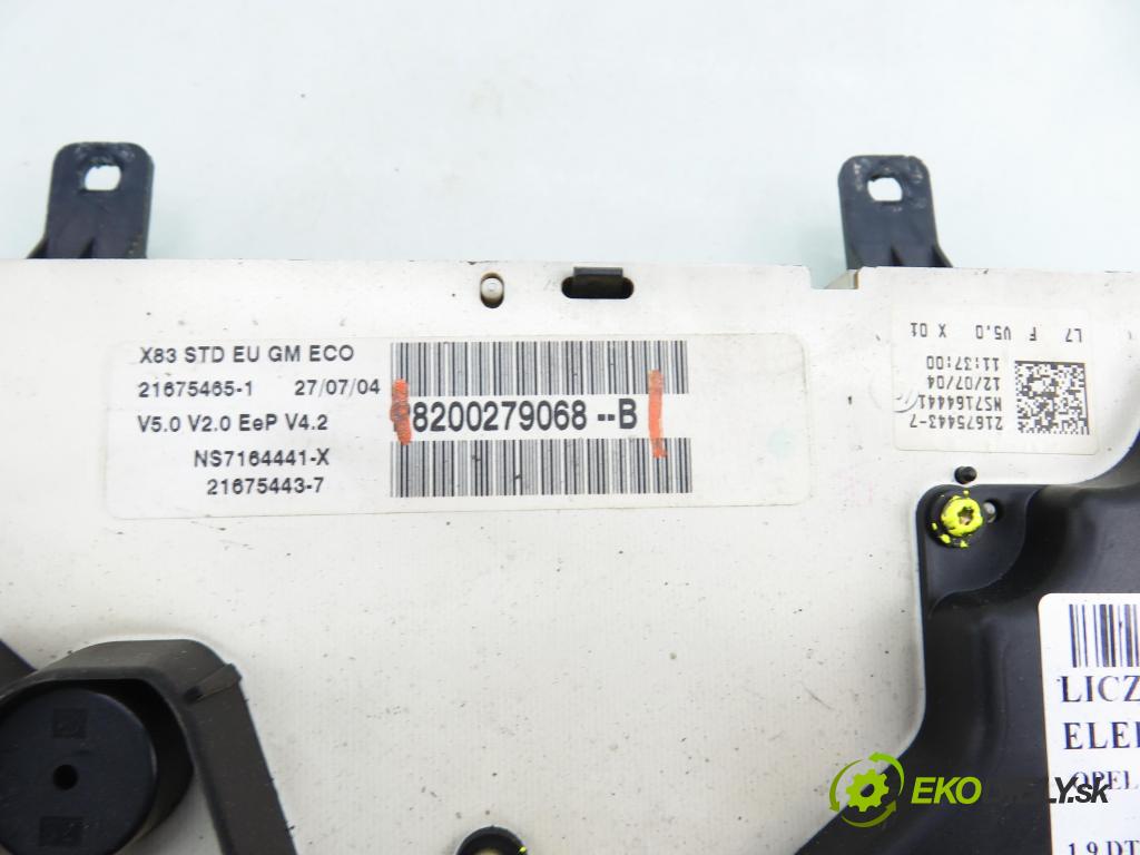OPEL VIVARO A Skrzynia (X83) FURGON 2004 74,00 1.9 CDTI 101 - F9Q 760 1870,00 Prístrojovka elektrický 8200279068B