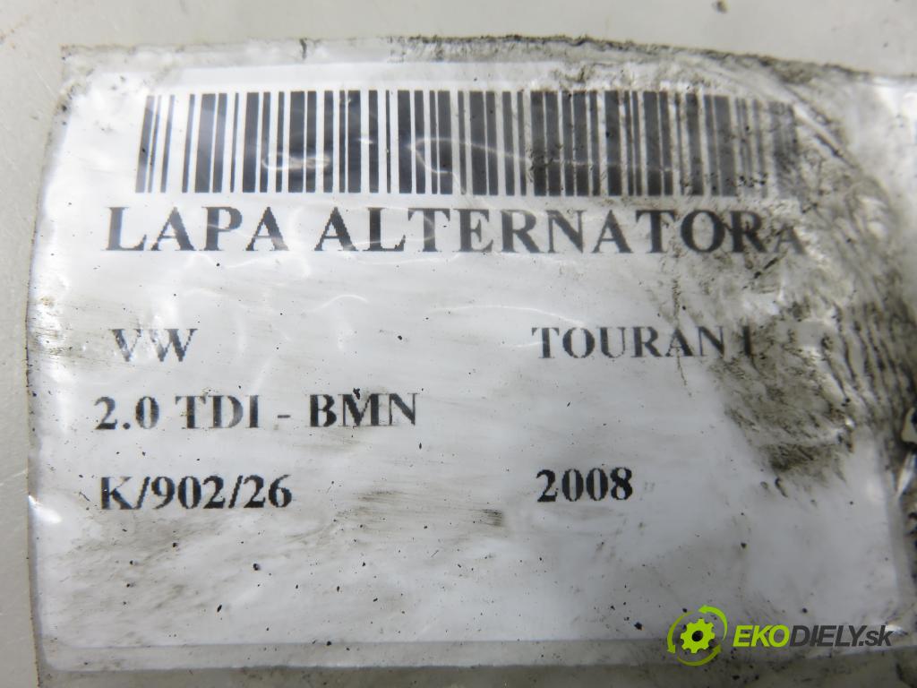 VW TOURAN (1T1, 1T2) MINIVAN 2008 125,00 2.0 TDI - BMN 1968,00 uchycení alternátora 03G903143F ; 03G903315A
