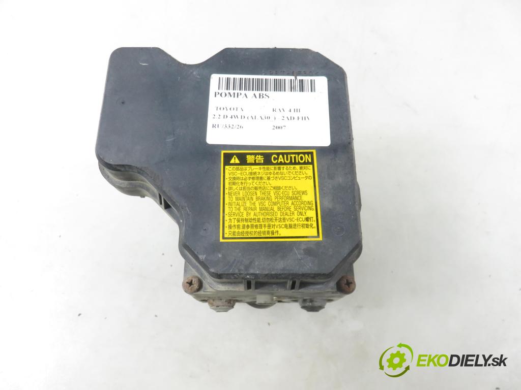 TOYOTA RAV 4 III (_A3_) SUV 2007 130,00 2.2 D 4WD (ALA30_) - 2AD-FHV 2231,00 Pumpa ABS 4454042100 ; 8954142220 ; 1338007970 (Pumpa ABS)