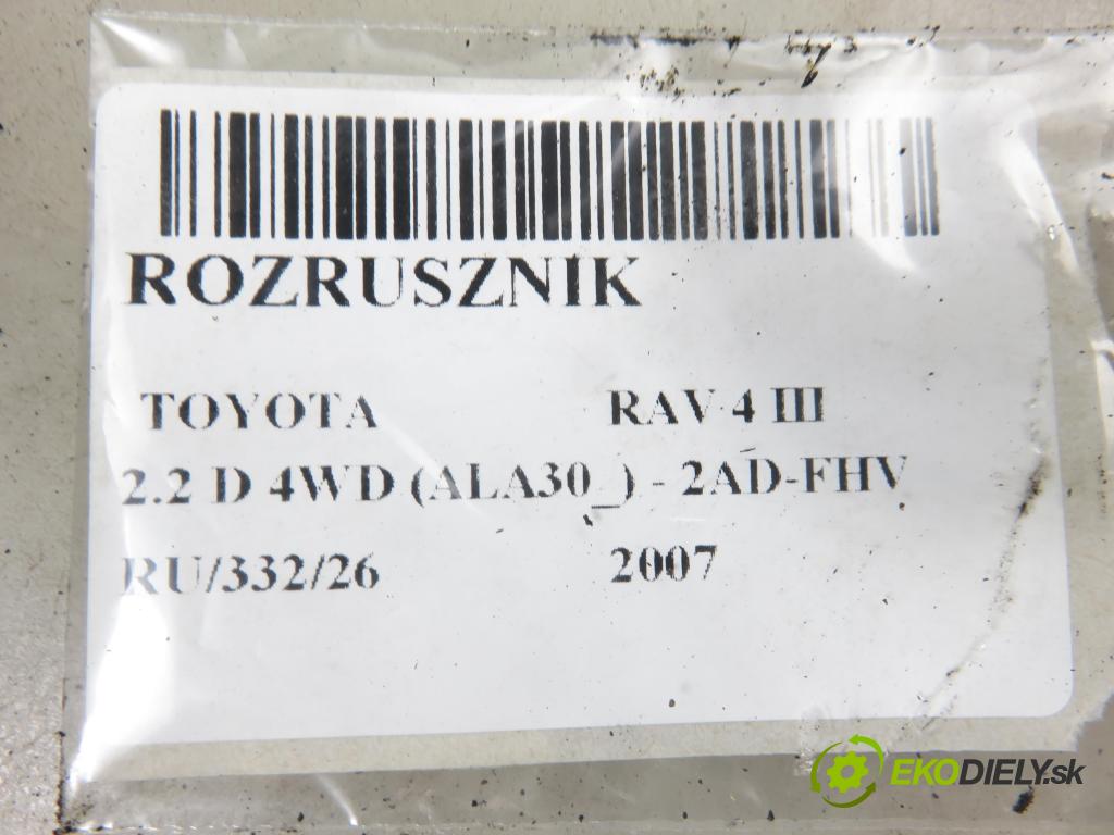 TOYOTA RAV 4 III (_A3_) SUV 2007 130,00 2.2 D 4WD 177 - 2AD-FHV 2231,00 Štartér SS6018 (Štartér)