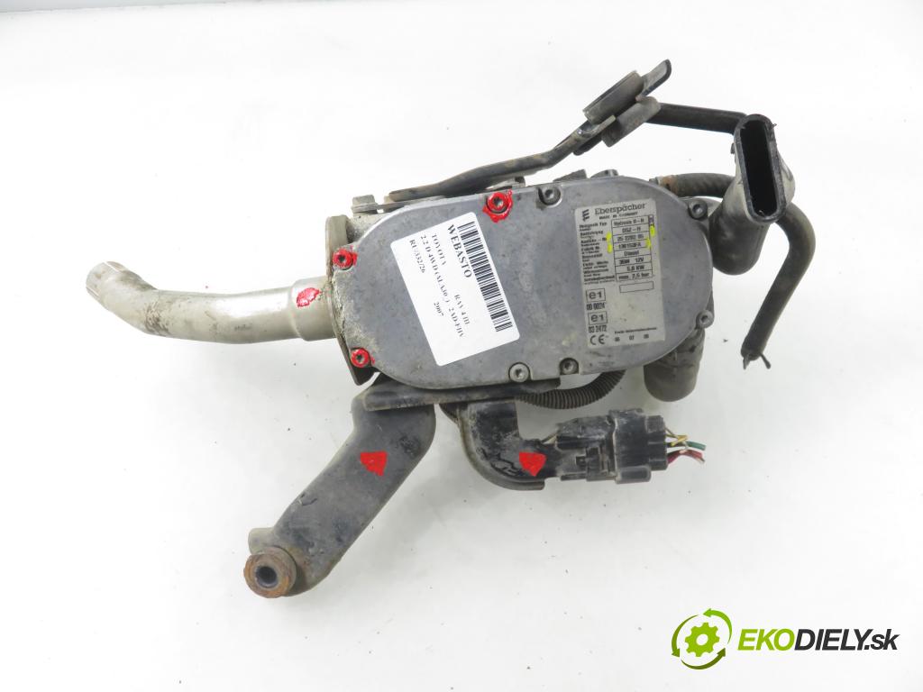 TOYOTA RAV 4 III (_A3_) SUV 2007 130,00 2.2 D 4WD 177 - 2AD-FHV 2231,00 Webasto 25228205 ; 136153FA (Webasto (nezávislé kúrenie))
