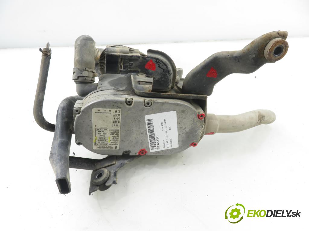 TOYOTA RAV 4 III (_A3_) SUV 2007 130,00 2.2 D 4WD 177 - 2AD-FHV 2231,00 Webasto 25228205 ; 136153FA (Webasto (nezávislé kúrenie))