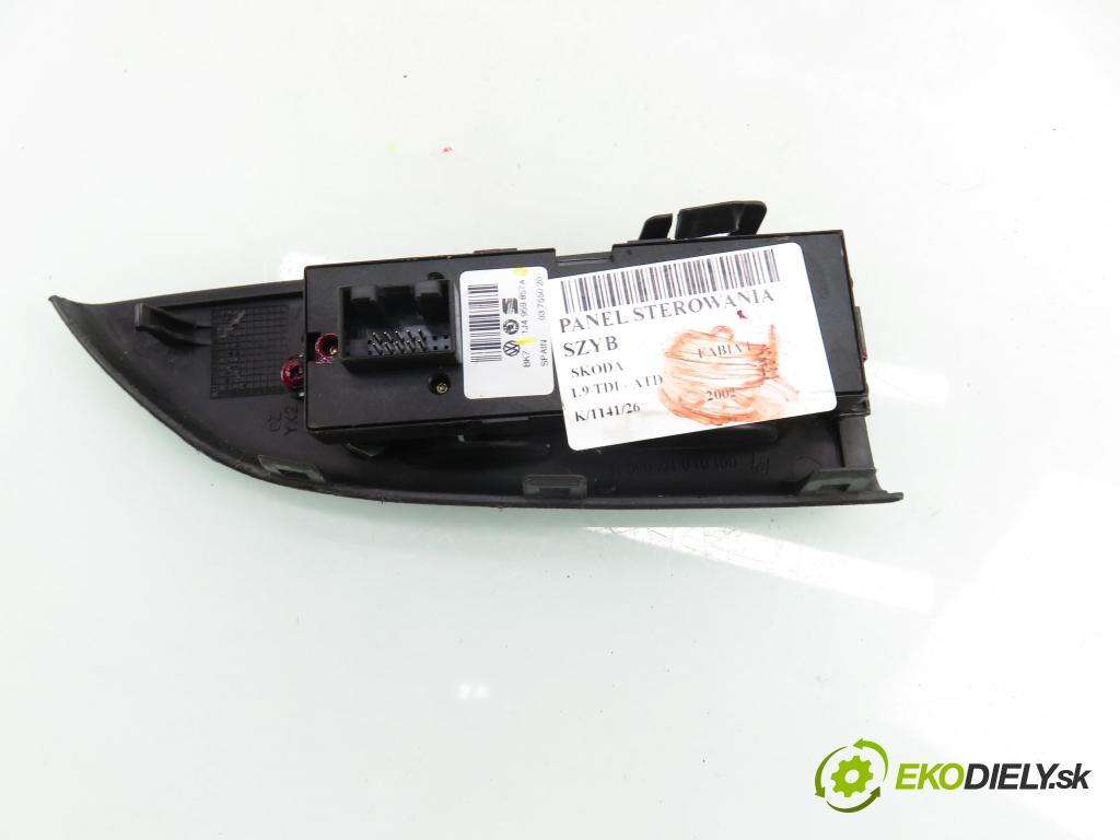 SKODA FABIA I (6Y2) HB 2002 74,00 1.9 TDI PD 100 - ATD 1896,00 Panel ovládaní oken 1J4959857A