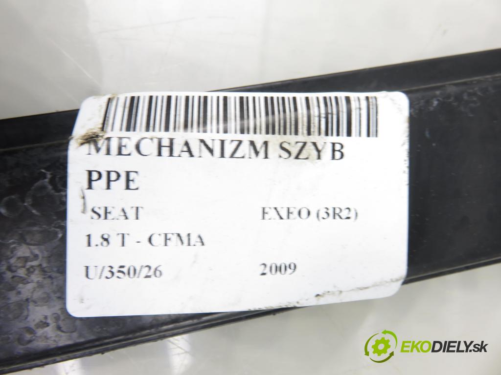 SEAT EXEO (3R2) SEDAN 2009 110,00 1.8 T - CFMA 1781,00 mechanismus oken PPE 8E0837462C ; 8E1959802G ; 9700105995204