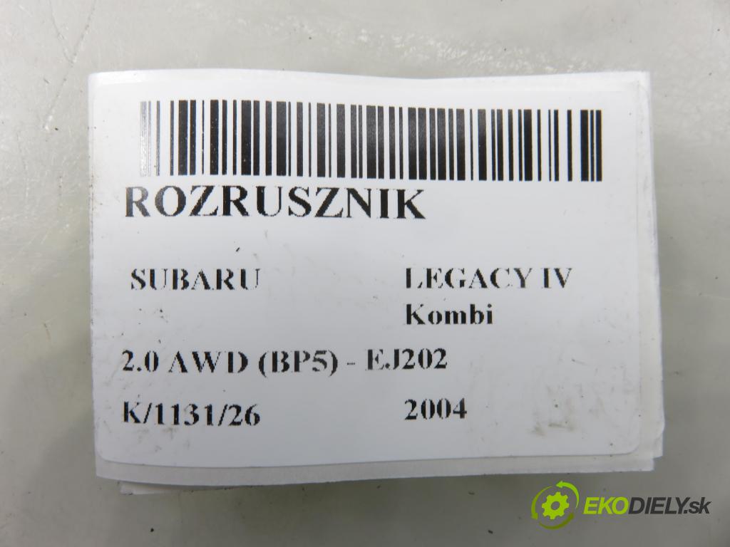 SUBARU LEGACY IV Kombi (BP) KOMBI 2004 101,00 2.0 AWD (BP5) - EJ202 1994,00 startér  (Startér)