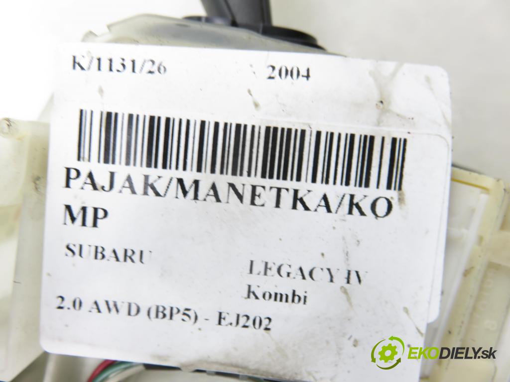 SUBARU LEGACY IV Kombi (BP) KOMBI 2004 101,00 2.0 AWD (BP5) - EJ202 1994,00 páčka/prepínač 83111AG750
