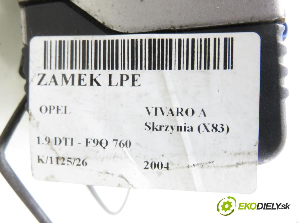 OPEL VIVARO A Skrzynia (X83) FURGON 2004 74,00 1.9 CDTI 101 - F9Q 760 1870,00 zámok 8200008260 ; 91166230