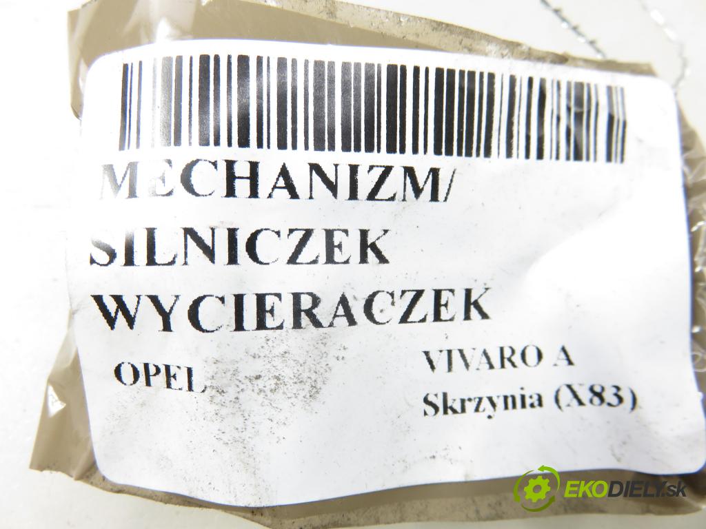OPEL VIVARO A Skrzynia (X83) FURGON 2004 74,00 1.9 DTI - F9Q 760 1870,00 MECHANISMUS/ motorek stěračů
