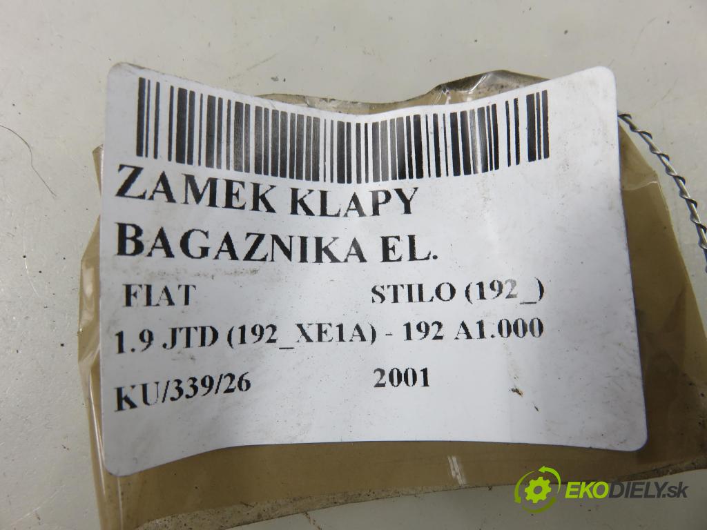 FIAT STILO (192_) HB 2001 85,00 1.9 JTD 115 - 192 A1.000 1910,00 zámok dveří kufr EL. 1027118403797