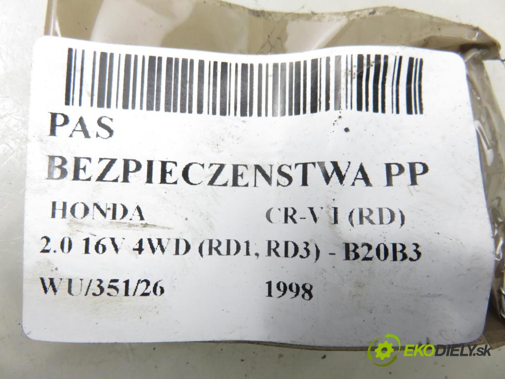 HONDA CR-V I (RD) SUV 1998 94,00 2.0 16V 4WD (RD1, RD3) - B20B3 1972,00 držák BEZPEČNOST PP NSB072GR008