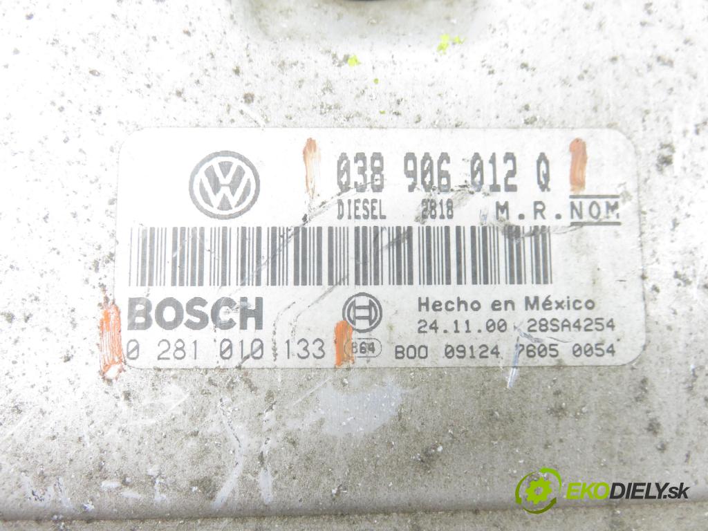 VW NEW BEETLE (9C1, 1C1) HB 2001 66,00 1.9 TDI - ALH 1896,00 Riadiaca jednotka Motor 038906012Q ; 0281010133