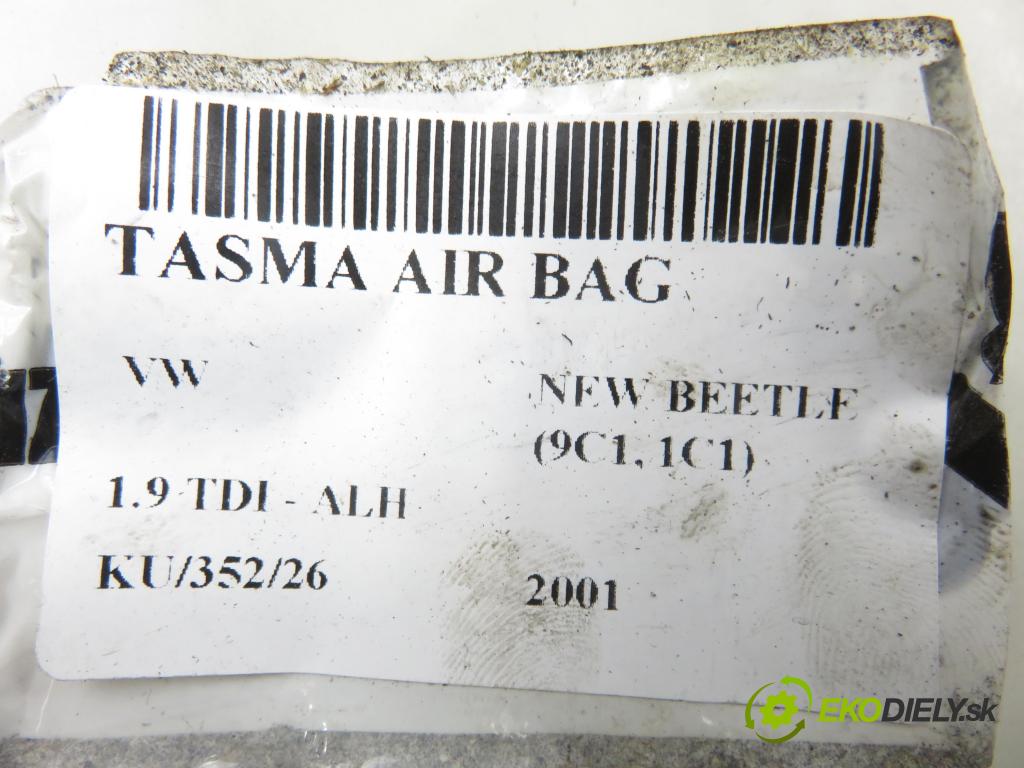 VW NEW BEETLE (9C1, 1C1) HB 2001 66,00 1.9 TDI - ALH 1896,00 PÁSKA: air BAG 1J0959654J