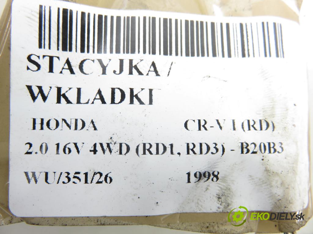 HONDA CR-V I (RD) SUV 1998 94,00 2.0 16V 4WD (RD1, RD3) - B20B3 1972,00 spinačka / zámky 39730S10G0 ; 09370139