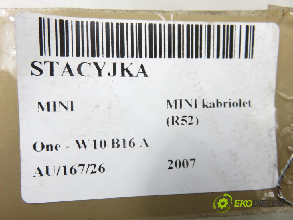 MINI MINI kabriolet (R52) CABRIO 2007 66,00 One - W10 B16 A 1598,00 spínačka  (Spínací skříňka)