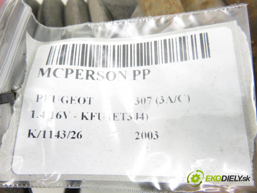 PEUGEOT 307 (3A/C) HB 2003 65,00 1.4 16V - KFU (ET3J4) 1360,00 MCPERSON PP