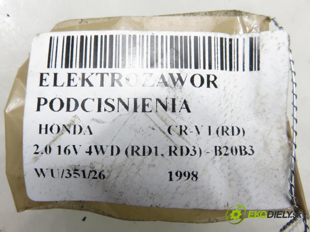 HONDA CR-V I (RD) SUV 1998 94,00 2.0 16V 4WD (RD1, RD3) - B20B3 1972,00 ELEKTROVENTIL: VAKUUM: 1846003040