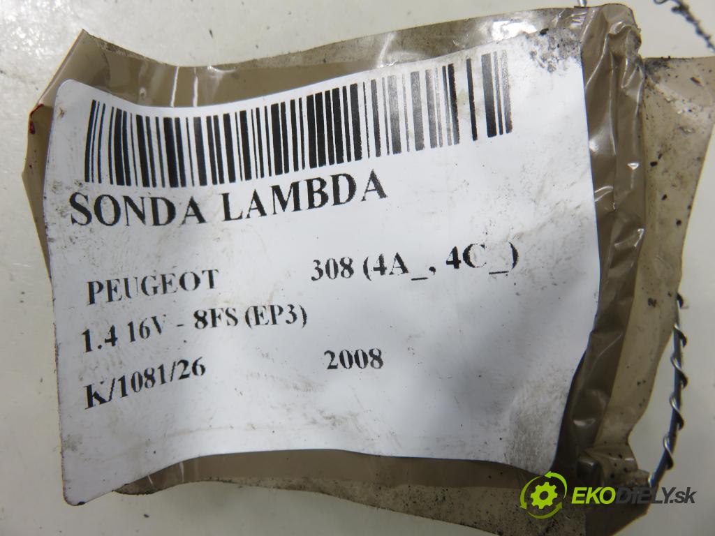 PEUGEOT 308 (4A_, 4C_) HB 2008 70,00 1.4 16V - 8FS (EP3) 1397,00 sonda lambda 759071303 ; 0258017217 (Lambda sonda)