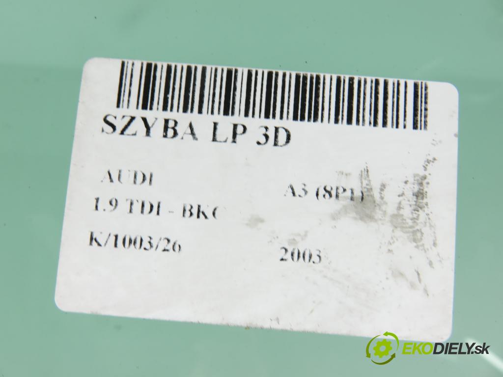 AUDI A3 (8P1) HB 2003 77,00 1.9 TDI - BKC 1896,00 Okno LP 3D