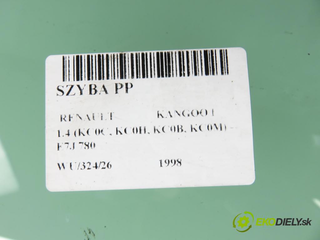 RENAULT KANGOO (KC0/1_) KOMBIVAN 1998 55,00 1.4 75 - E7J 780 1390,00 Okno PP