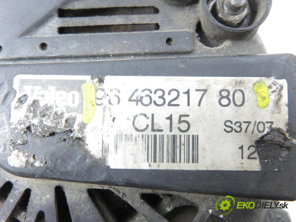 PEUGEOT 307 (3A/C) HB 2004 50,00 1.4 HDi - 8HZ (DV4TD) 1398,00 Alternátor 9646321780 (Alternátor)