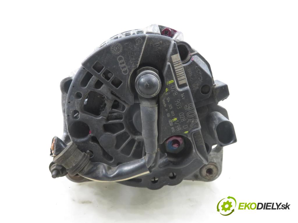 VW BORA (1J2) SEDAN 2000 74,00 1.6 - AKL 1595,00 Alternátor 028903028D ; 0124325003 (Alternátor)