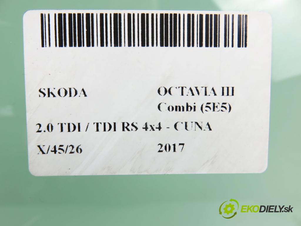 SKODA OCTAVIA III Combi (5E5) KOMBI 2017 135,00 2.0 TDI / TDI RS 4x4 - CUNA 1968,00 okno LP