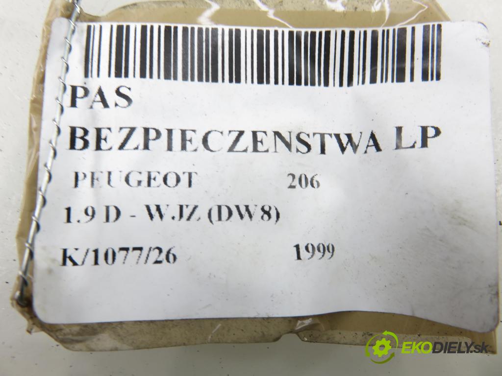 PEUGEOT 206 liftback (2A/C) HB 1999 51,00 1.9 D - WJZ (DW8) 1868,00 držák BEZPEČNOST LP 96361049XX