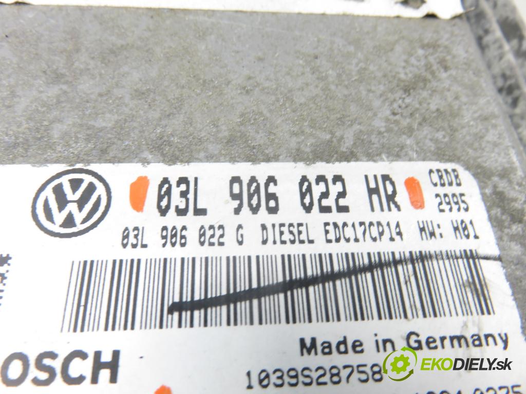 VW GOLF V Variant (1K5) KOMBI 2009 103,00 2.0 TDI 16V - CBDB 1968,00 Riadiaca jednotka Motor 0281015314 ; 03L906022HR