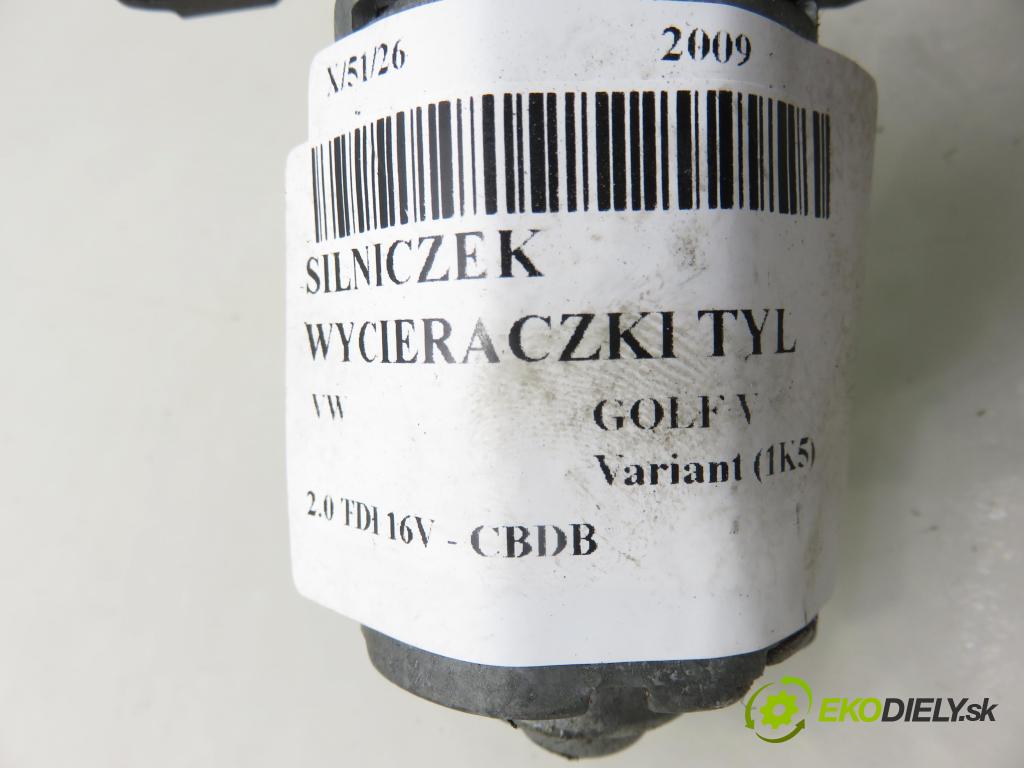 VW GOLF V Variant (1K5) KOMBI 2009 103,00 2.0 TDI 16V - CBDB 1968,00 Motorček stierače zadné 0390201217 ; 1K9955711B