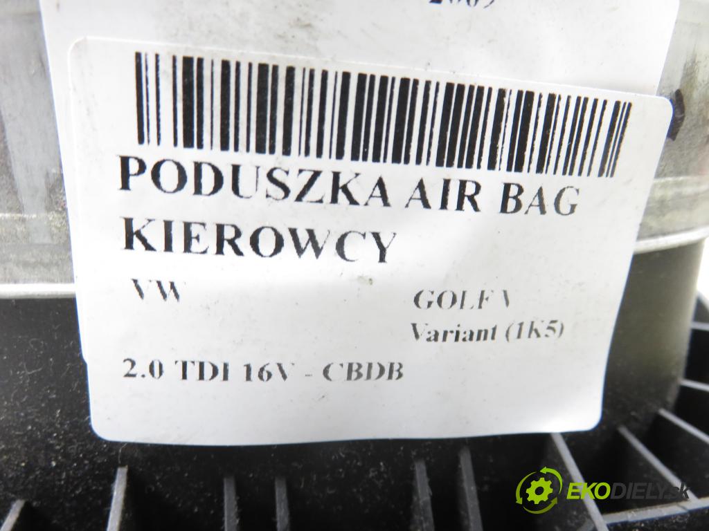 VW GOLF V Variant (1K5) KOMBI 2009 103,00 2.0 TDI 16V - CBDB 1968,00 AirBag air BAG volantu 1K0880201DC