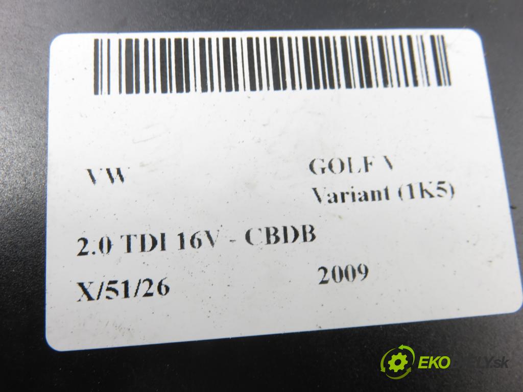 VW GOLF V Variant (1K5) KOMBI 2009 103,00 2.0 TDI 16V - CBDB 1968,00 Riadiaca jednotka ťažného oka 1K0907383E ; 5DS00999521