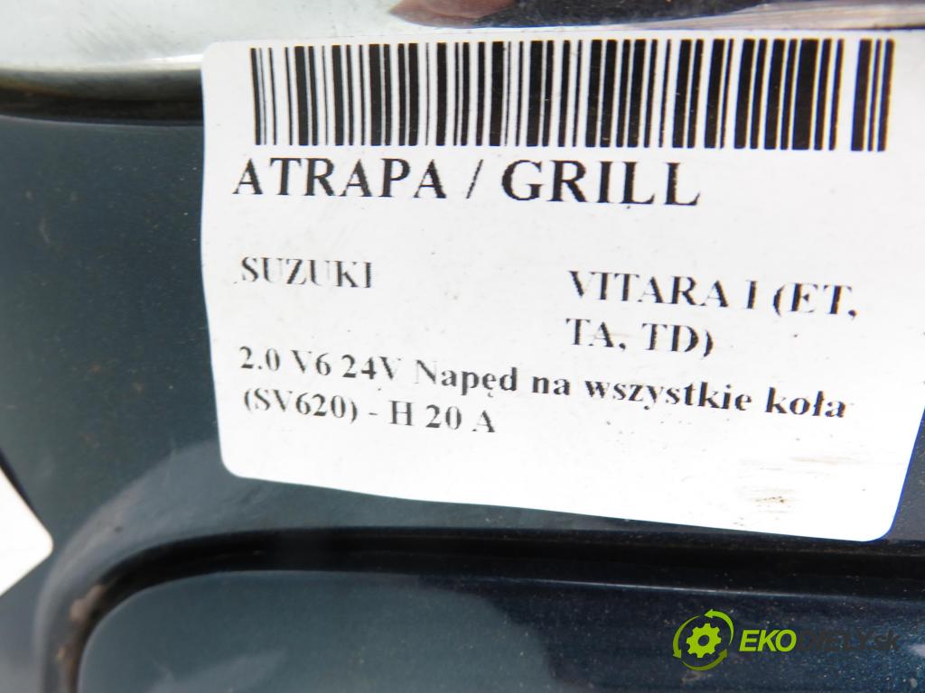 SUZUKI VITARA (ET, TA, TD) TERENOWY 1996 100,00 2.0 V6 24V Napęd na wszystkie koła (SV620) - H 20  1998,00 Mriežka / maska 