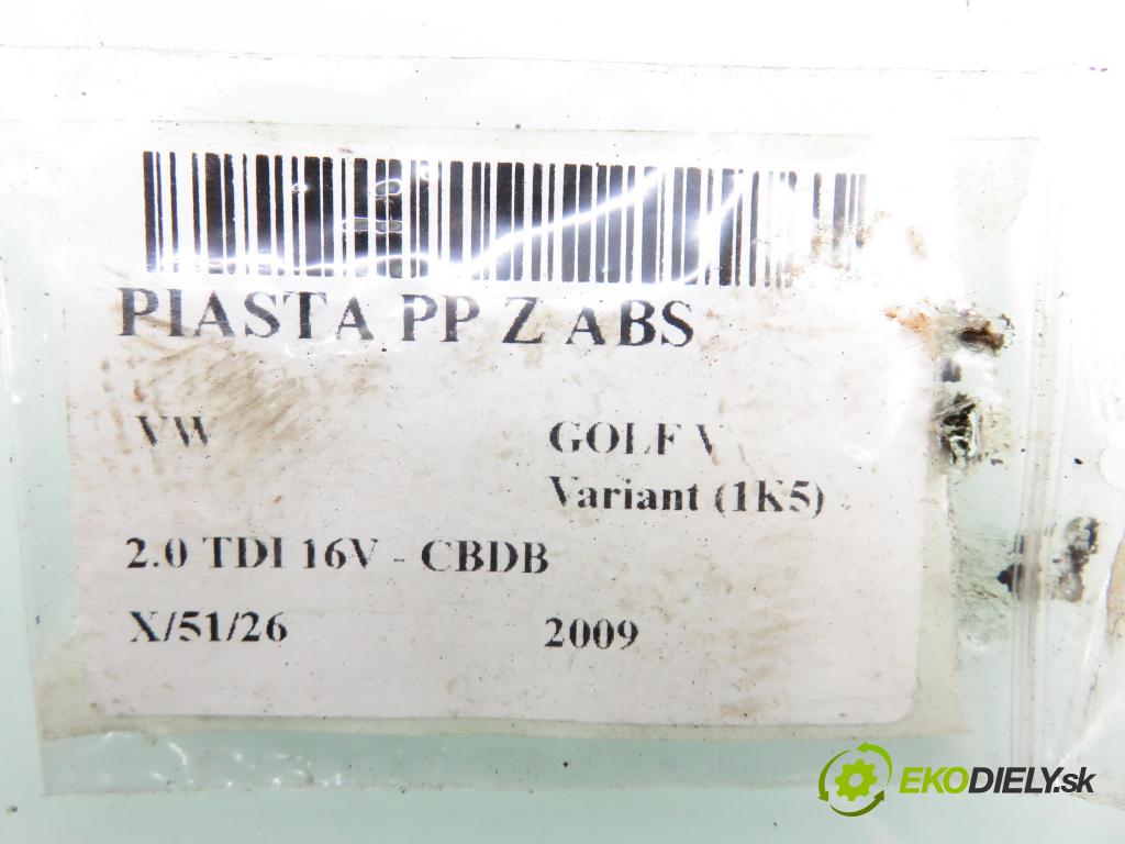 VW GOLF V Variant (1K5) KOMBI 2009 103,00 2.0 TDI 16V - CBDB 1968,00 náboj PP ABS