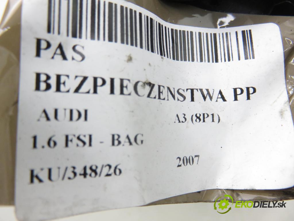 AUDI A3 (8P1) HB 2007 85,00 1.6 FSI - BAG 1598,00 držák BEZPEČNOST PP 8P3857706B