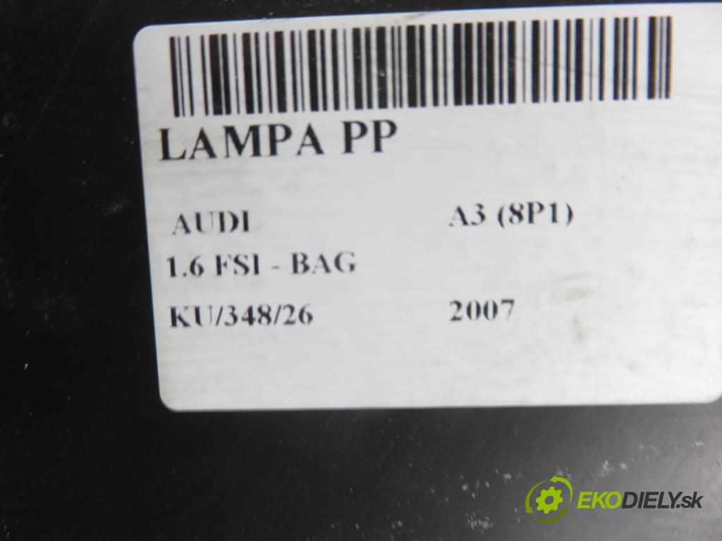 AUDI A3 (8P1) HB 2007 85,00 1.6 FSI - BAG 1598,00 Svetlo PP 8P0941004A