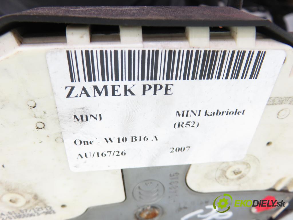 MINI MINI kabriolet (R52) CABRIO 2007 66,00 One - W10 B16 A 1598,00 zámok PPE 0556767