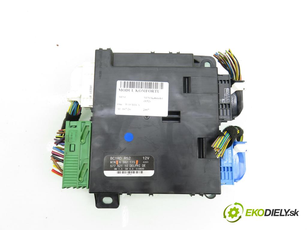 MINI MINI kabriolet (R52) CABRIO 2007 66,00 One - W10 B16 A 1598,00 MODUL komfortu 6982115