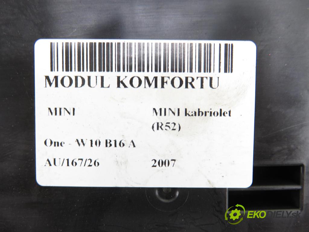 MINI MINI kabriolet (R52) CABRIO 2007 66,00 One - W10 B16 A 1598,00 MODUL komfortu 6982115