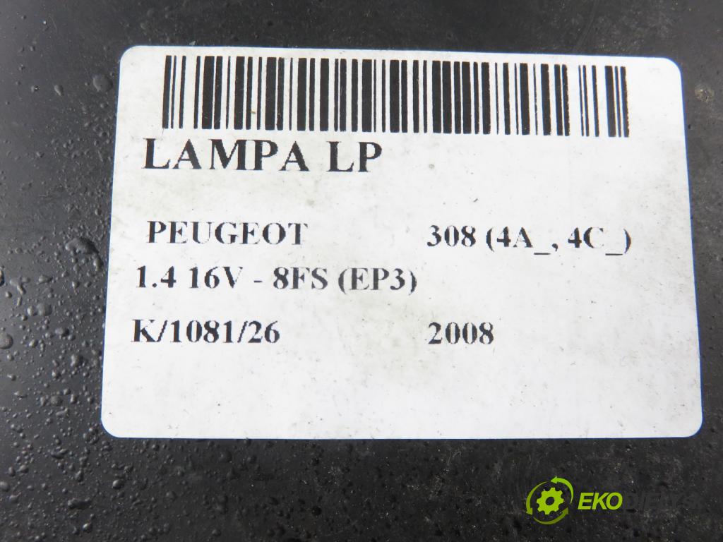PEUGEOT 308 (4A_, 4C_) HB 2008 70,00 1.4 16V - 8FS (EP3) 1397,00 Svetlo LP 9656162580